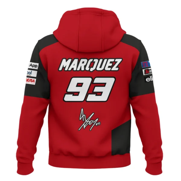 Marc Márquez Ducati Lenovo Team Exclusive Logo Hoodie QTMTGP140525A2-HD - Image 3