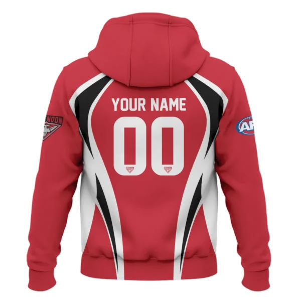 Essendon Bombers AFL Exclusive Logo Hoodie QTVA250625AFL03ESS-HD - Image 3