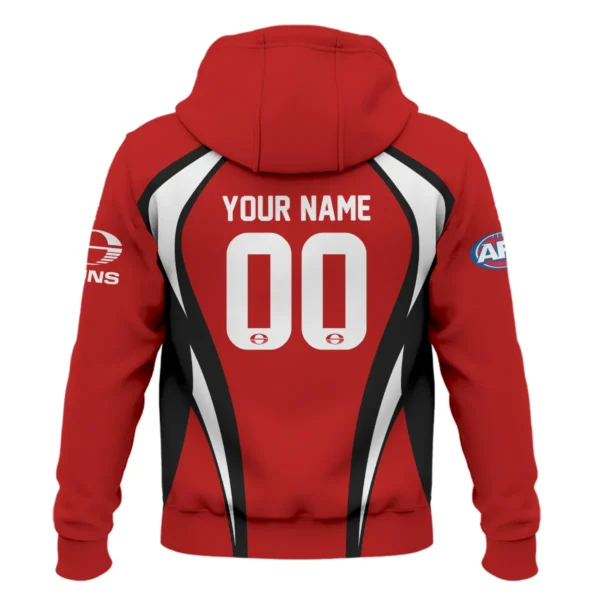 Gold Coast SUNS AFL Exclusive Logo Zipper Hoodie QTVA250625AFL03GCFC-ZHD - Image 3
