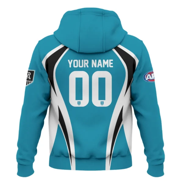 Port Adelaide Power AFL Exclusive Logo Hoodie QTVA250625AFL03PORT-HD - Image 3