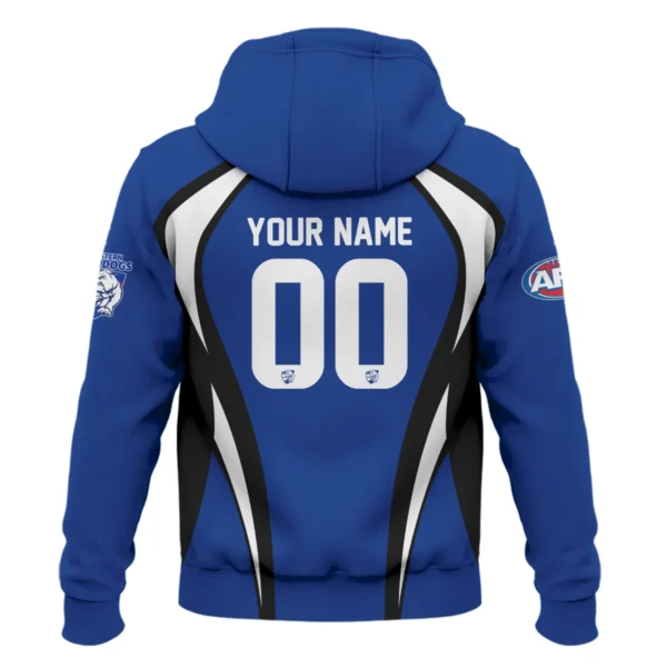 Western Bulldogs AFL Exclusive Logo Zipper Hoodie QTVA250625AFL03WB-ZHD - Image 3