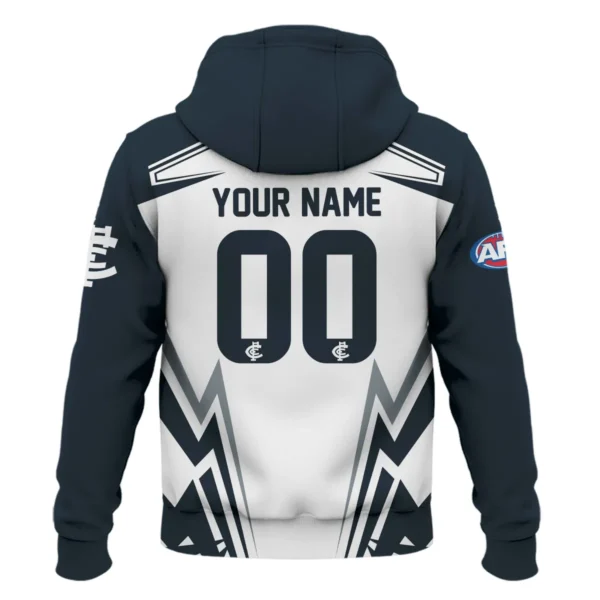 Carlton Blues AFL Exclusive Logo Zipper Hoodie QTVA270625AFL04CARL-ZHD - Image 3