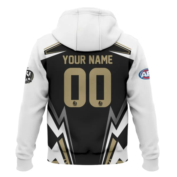 Collingwood Magpies AFL Exclusive Logo Hoodie QTVA270625AFL04COLL-HD - Image 3