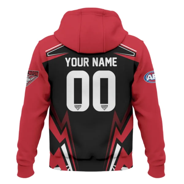 Essendon Bombers AFL Exclusive Logo Hoodie QTVA270625AFL04ESS-HD - Image 3