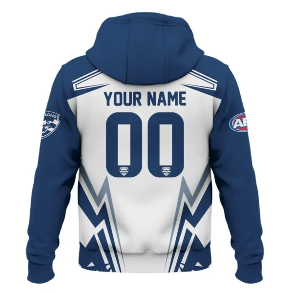 Geelong Cats AFL Exclusive Logo Zipper Hoodie QTVA270625AFL04GEEL-ZHD - Image 3