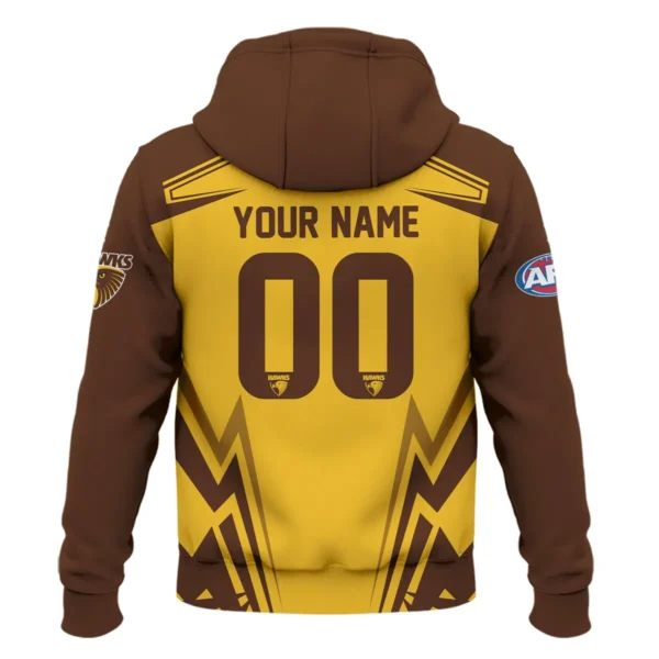 Hawthorn Hawks AFL Exclusive Logo Zipper Hoodie QTVA270625AFL04HAW-ZHD - Image 3