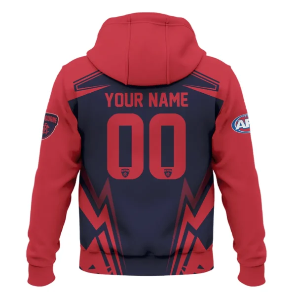 Melbourne Demons AFL Exclusive Logo Zipper Hoodie QTVA270625AFL04MELB-ZHD - Image 3
