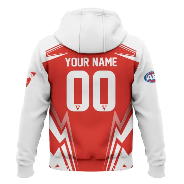 Sydney Swans AFL Exclusive Logo Zipper Hoodie QTVA270625AFL04SYD-ZHD - Image 3