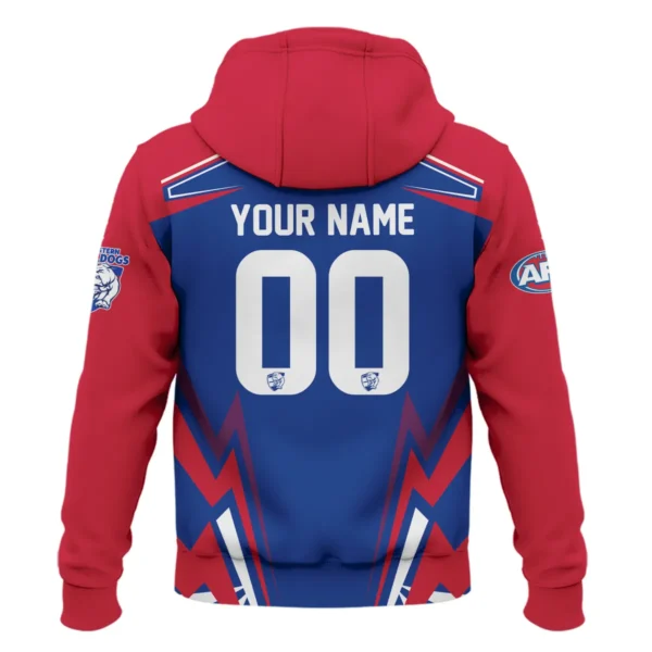 Western Bulldogs AFL Exclusive Logo Zipper Hoodie QTVA270625AFL04WB-ZHD - Image 3