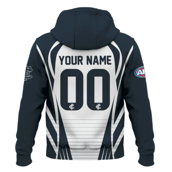 Carlton Blues AFL Exclusive Logo Zipper Hoodie QTVA280625AFL05CARL-ZHD - Image 3