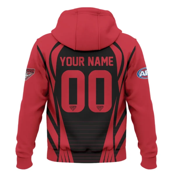 Essendon Bombers AFL Exclusive Logo Hoodie QTVA280625AFL05ESS-HD - Image 3