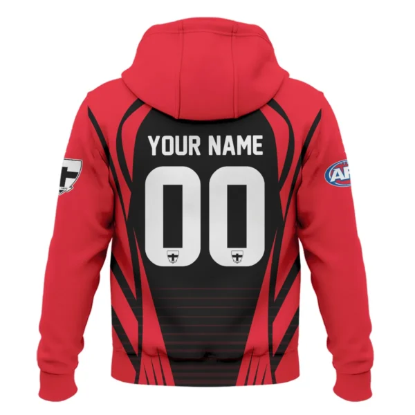 St Kilda Saints AFL Exclusive Logo Zipper Hoodie QTVA280625AFL05STK-ZHD - Image 3