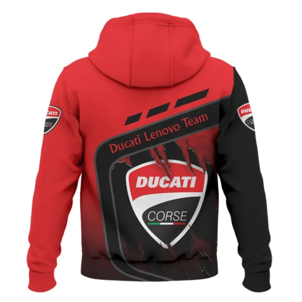 Ducati Lenovo Team Exclusive Logo Hoodie QTVAGP060625A8DUC-HD - Image 3