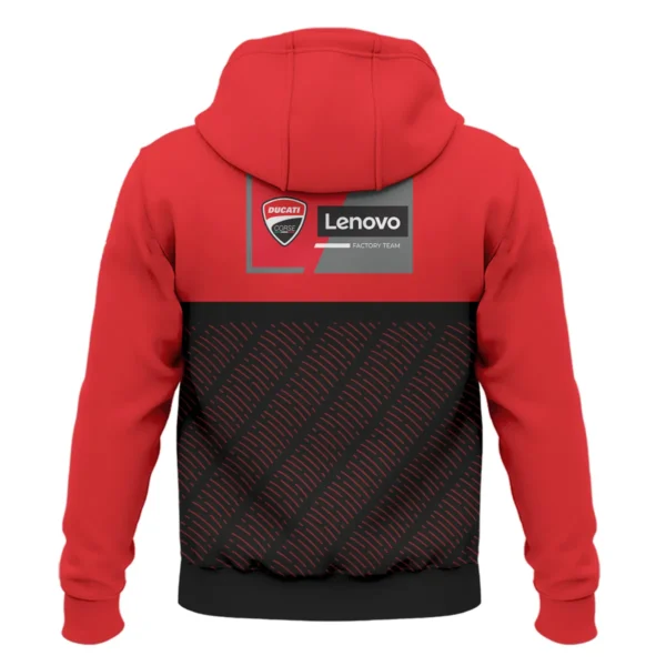 Ducati Lenovo Team Exclusive Logo Zipper Hoodie QTVAGP110625A12DUC-ZHD - Image 3