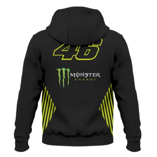 VR46 Racing Team Exclusive Logo Zipper Hoodie QTVAGP120625A17VR46-ZHD - Image 3