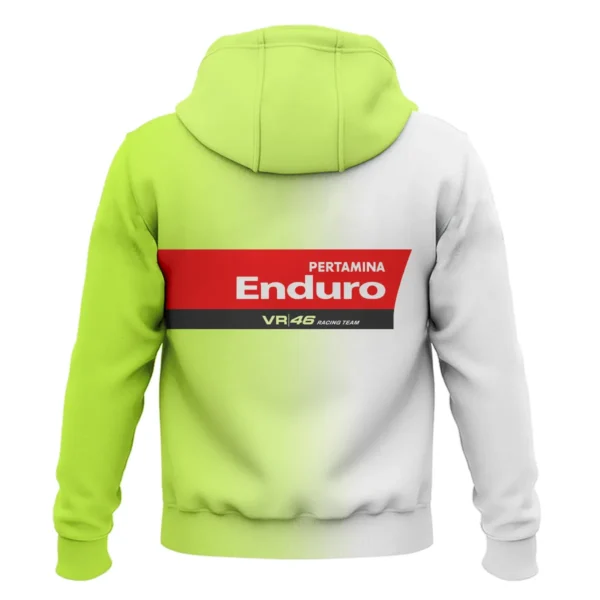 VR46 Racing Team Exclusive Logo Zipper Hoodie QTVAGP130625A19VR46-ZHD - Image 3