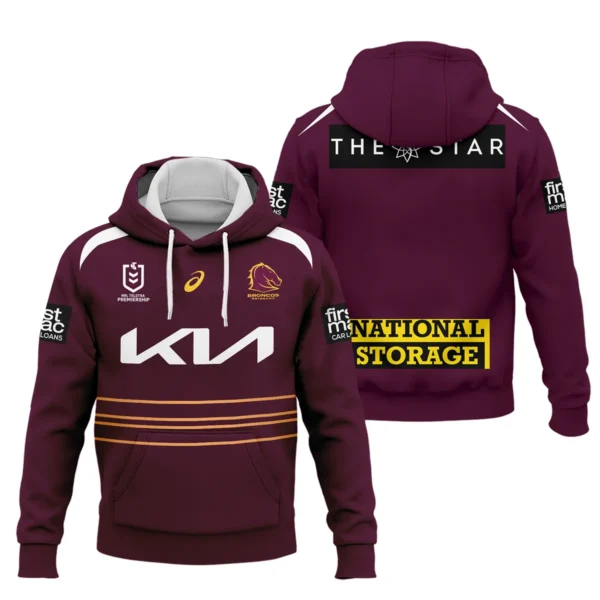 Brisbane Broncos NRL Exclusive Logo Hoodie QTVA050625NRL01BRI-HD