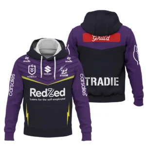 Melbourne Storm NRL Exclusive Logo Hoodie QTVA050625NRL01MEL-HD