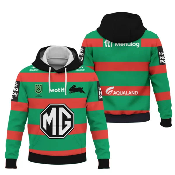 South Sydney Rabbitohs NRL Exclusive Logo Hoodie QTVA050625NRL01SOU-HD