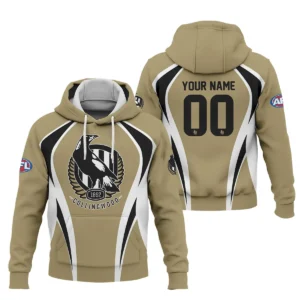 Collingwood Magpies AFL Exclusive Logo Hoodie QTVA250625AFL03COLL-HD
