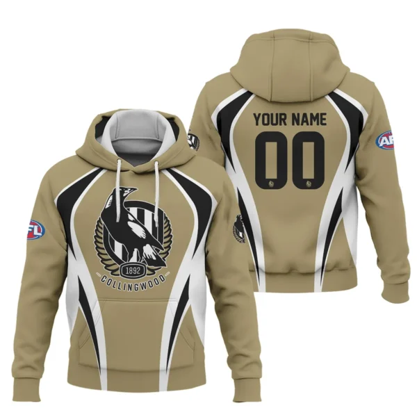 Collingwood Magpies AFL Exclusive Logo Hoodie QTVA250625AFL03COLL-HD