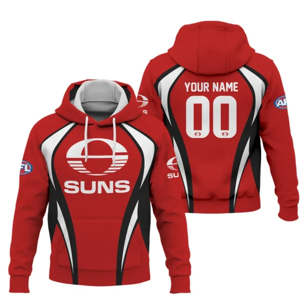 Gold Coast SUNS AFL Exclusive Logo Hoodie QTVA250625AFL03GCFC-HD