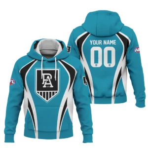 Port Adelaide Power AFL Exclusive Logo Hoodie QTVA250625AFL03PORT-HD