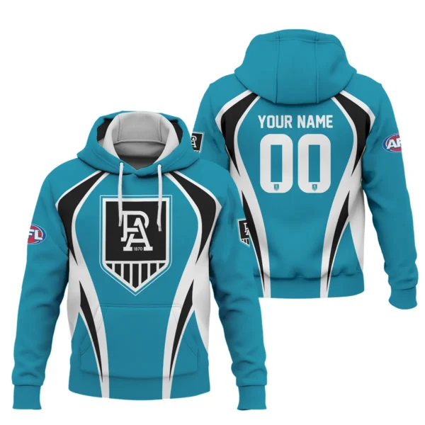 Port Adelaide Power AFL Exclusive Logo Hoodie QTVA250625AFL03PORT-HD