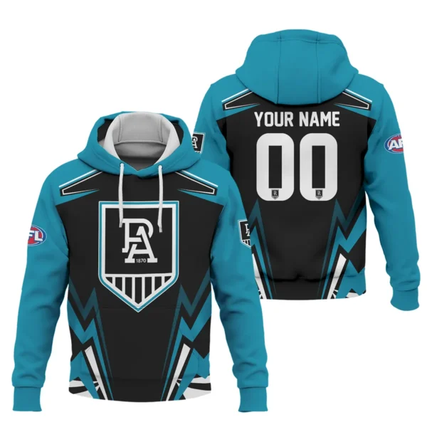 Port Adelaide Power AFL Exclusive Logo Hoodie QTVA270625AFL04PORT-HD