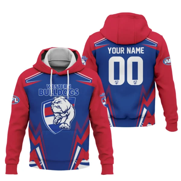 Western Bulldogs AFL Exclusive Logo Hoodie QTVA270625AFL04WB-HD