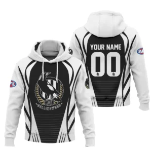 Collingwood Magpies AFL Exclusive Logo Hoodie QTVA280625AFL05COLL-HD