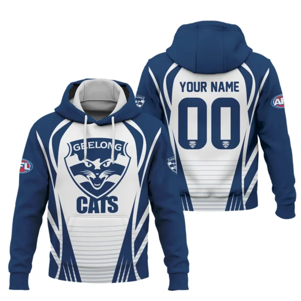 Geelong Cats AFL Exclusive Logo Hoodie QTVA280625AFL05GEEL-HD