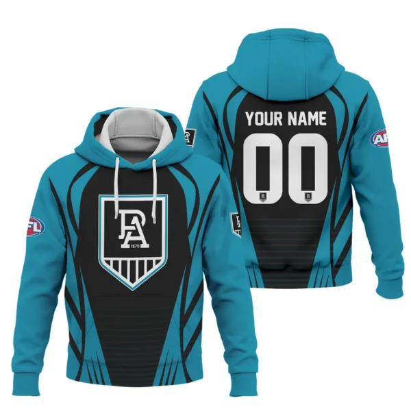 Port Adelaide Power AFL Exclusive Logo Hoodie QTVA280625AFL05PORT-HD