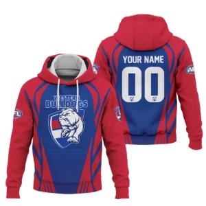 Western Bulldogs AFL Exclusive Logo Hoodie QTVA280625AFL05WB-HD