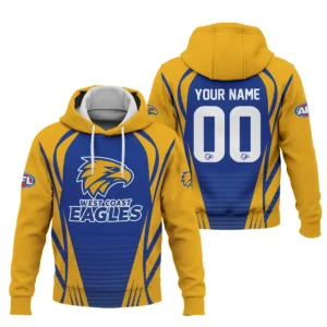 West Coast Eagles AFL Exclusive Logo Hoodie QTVA280625AFL05WCE-HD