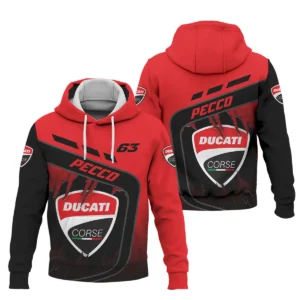 Francesco Bagnaia Ducati Lenovo Team Exclusive Logo Hoodie QTVAGP060625A7DUC-HD