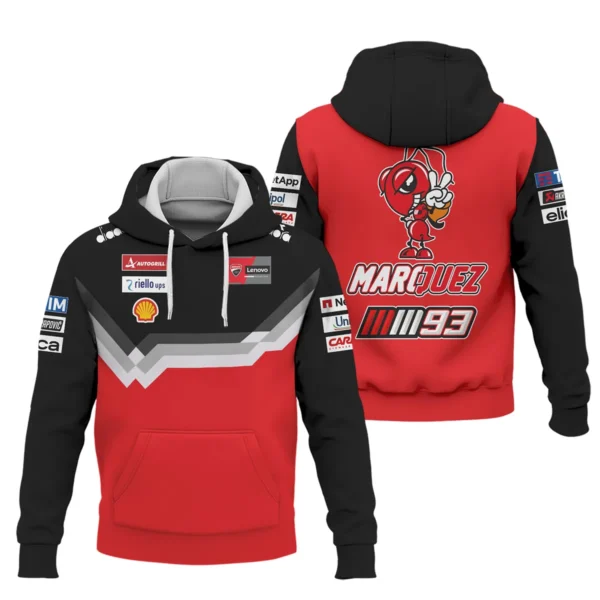 Marc Márquez Ducati Lenovo Team Exclusive Logo Hoodie QTVAGP110625A14DUC-HD