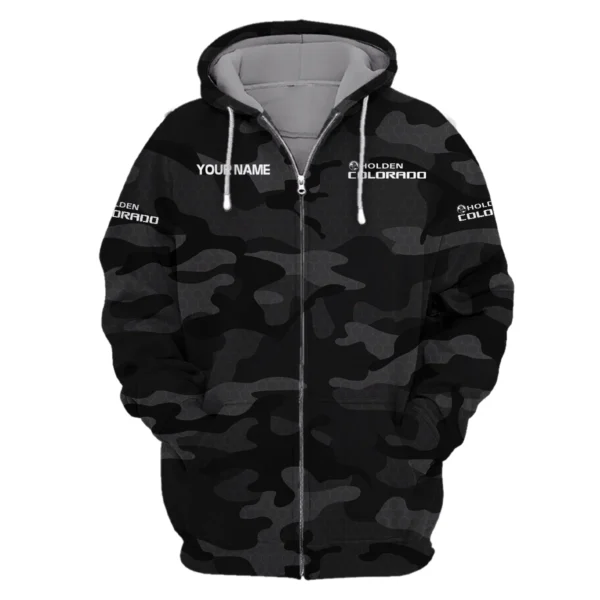 Holden Colorado Exclusive Logo Zipper Hoodie Ute QTUT110625A1HC-ZHD - Black