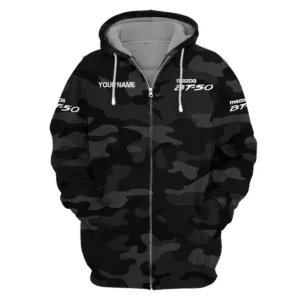 Mazda BT-50 Exclusive Logo Zipper Hoodie Ute QTUT110625A1MBT-ZHD - Black
