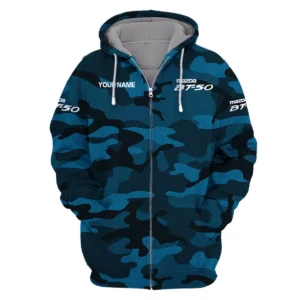 Mazda BT-50 Exclusive Logo Zipper Hoodie Ute QTUT110625A1MBT-ZHD - Navy Blue