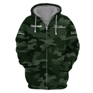 Holden Colorado Exclusive Logo Zipper Hoodie Ute QTUT110625A1HC-ZHD - Green