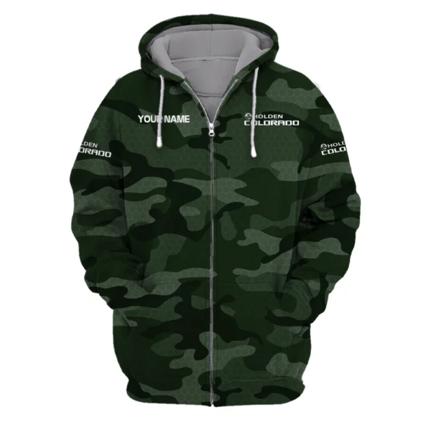 Holden Colorado Exclusive Logo Zipper Hoodie Ute QTUT110625A1HC-ZHD - Green