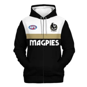 Collingwood Australian Football League Exclusive Logo Zipper Hoodie HOAFL140525A01COLLZHD
