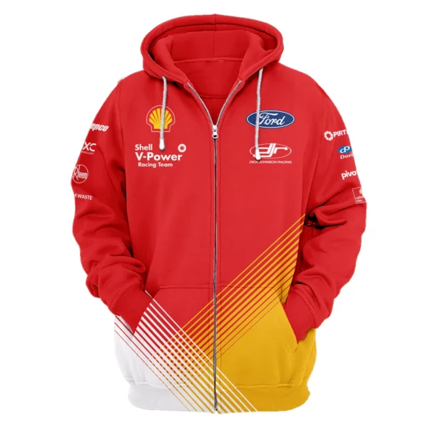 Shell V-Power Racing Team Exclusive Logo Zipper Hoodie HOSPC160605A01SHE-ZHD - Image 2