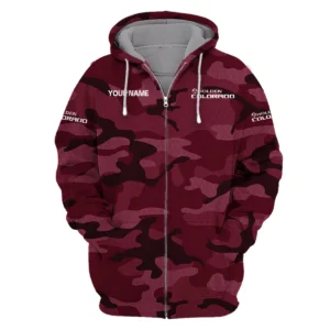 Holden Colorado Exclusive Logo Zipper Hoodie Ute QTUT110625A1HC-ZHD - Maroon