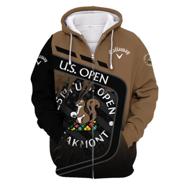 Callaway 125th U.S. Open Exclusive Logo Zipper Hoodie QTUSG110625A5CLW-ZHD - Image 2