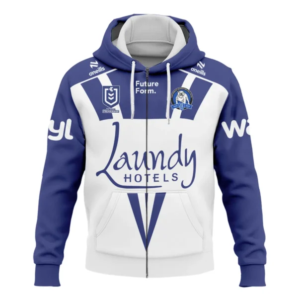 Canterbury-Bankstown Bulldogs NRL Exclusive Logo Zipper Hoodie QTVA050625NRL01CBY-ZHD - Image 2