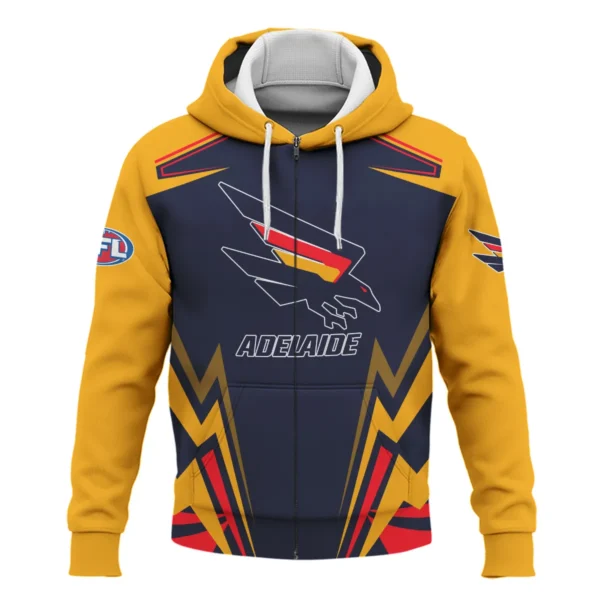 Adelaide Crows AFL Exclusive Logo Zipper Hoodie QTVA270625AFL04ADEL-ZHD - Image 2