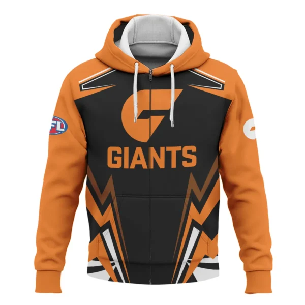 GWS Giants AFL Exclusive Logo Zipper Hoodie QTVA270625AFL04GWS-ZHD - Image 2