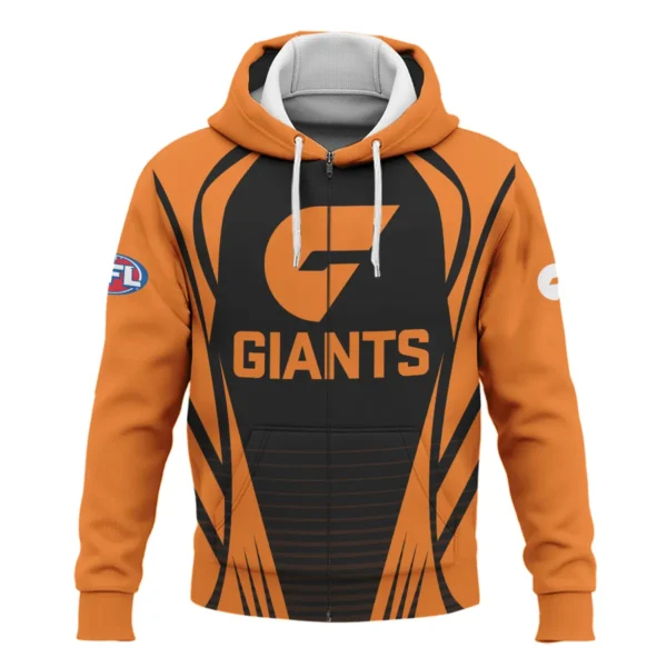 GWS Giants AFL Exclusive Logo Zipper Hoodie QTVA280625AFL05GWS-ZHD - Image 2